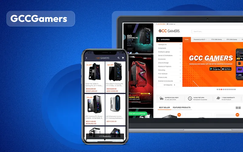 GCC Gamers mobile app built with SimiCart