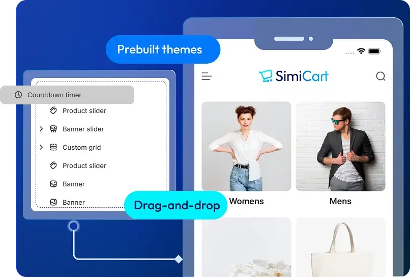 Drag-and-drop SimiCart app builder