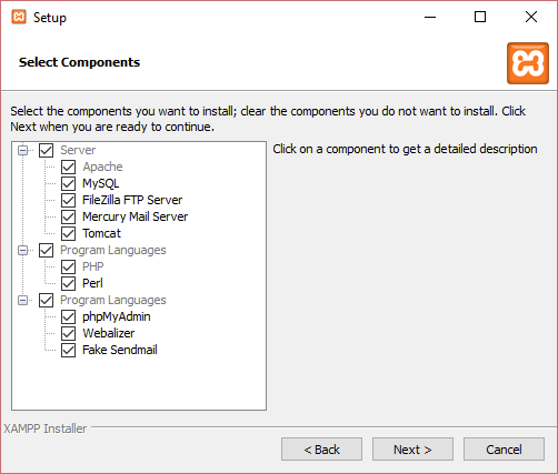 xampp setup step 2