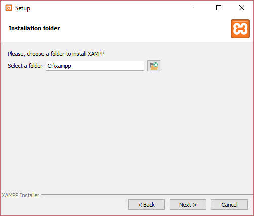 xampp setup step 3