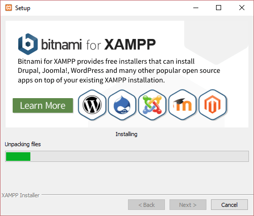 xampp setup installing