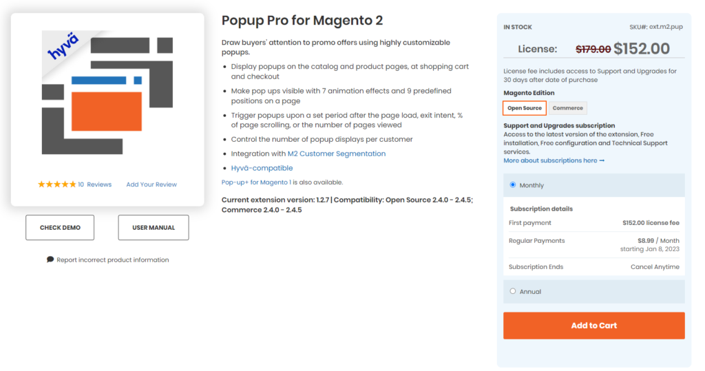 Ahead Works: Popup Pro for Magento 2