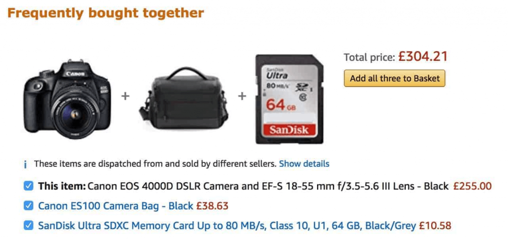 Amazon product bundle