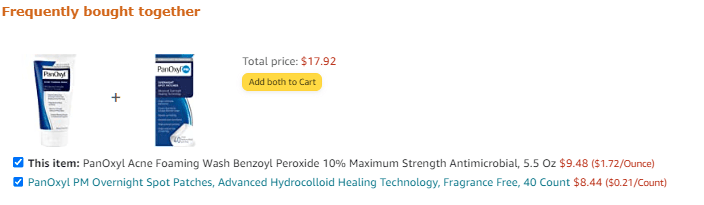 Amazon's frequently bought together
