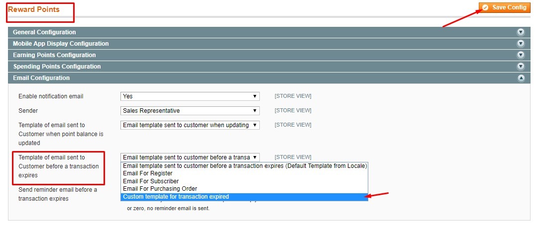 Apply configuration