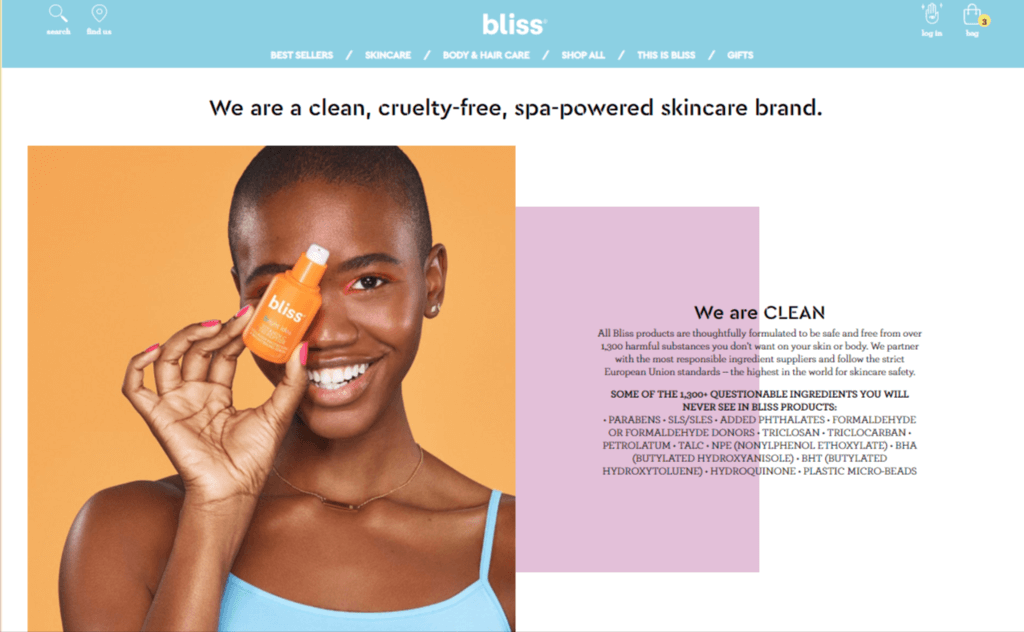 Bliss about us page