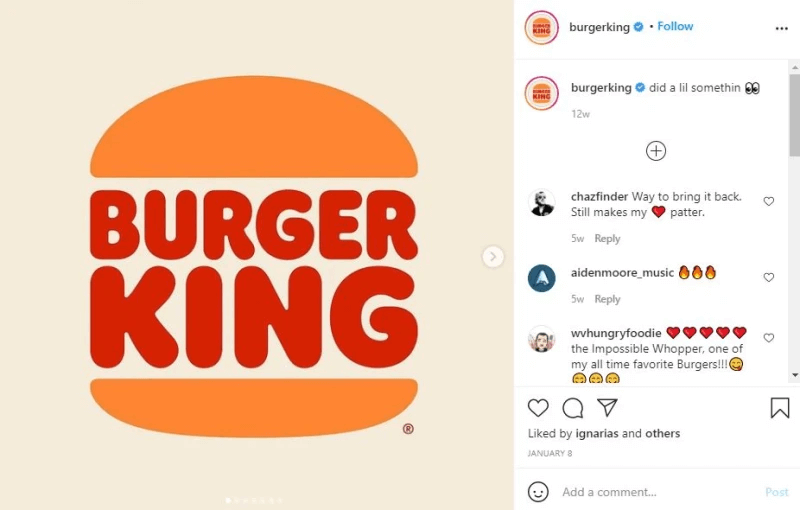 Burger King logo rebrand