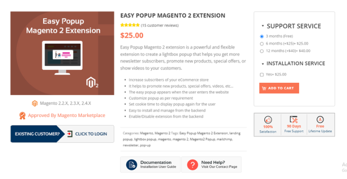CynoInfotech: Easy Newsletter popup Magento 2 extension