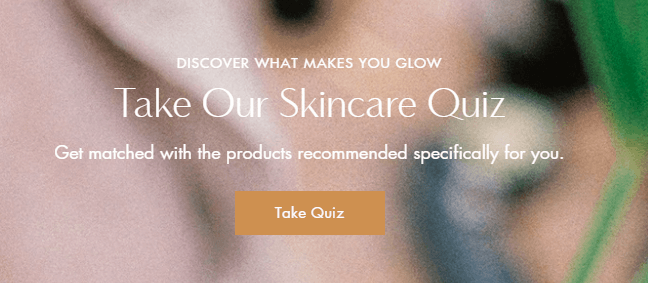 Skincare quiz banner