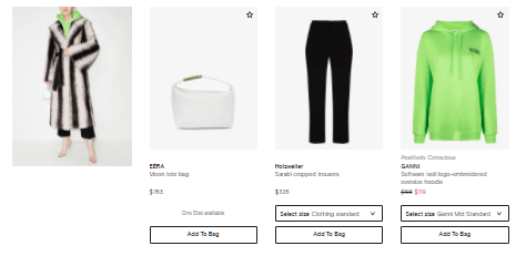 Cross-sell recommended section