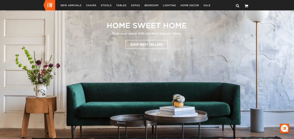 personalized furniture homepage
