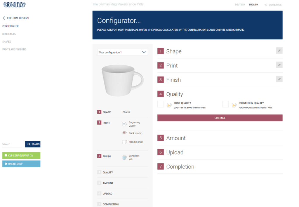 Könitz configurator