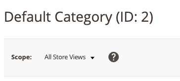 Magento scope field