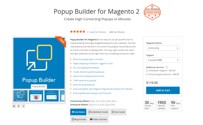 Magezon: Popup Builder For Magento 2