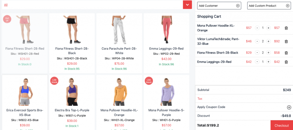 POS low-stock alert