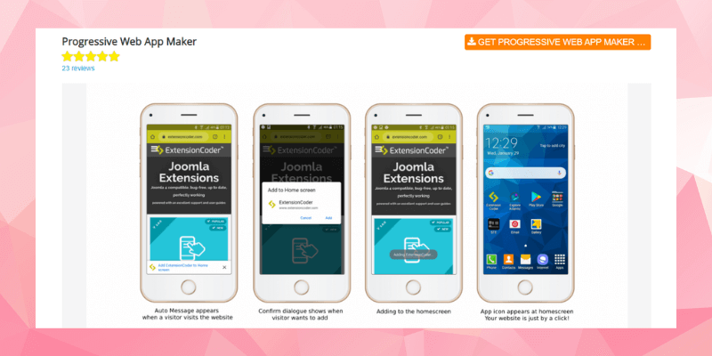 Progressive Web Apps (PWA) Maker by Joomla!