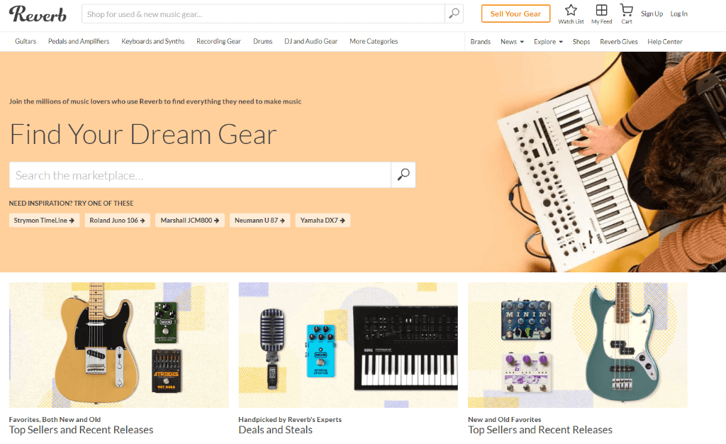 Reverb website