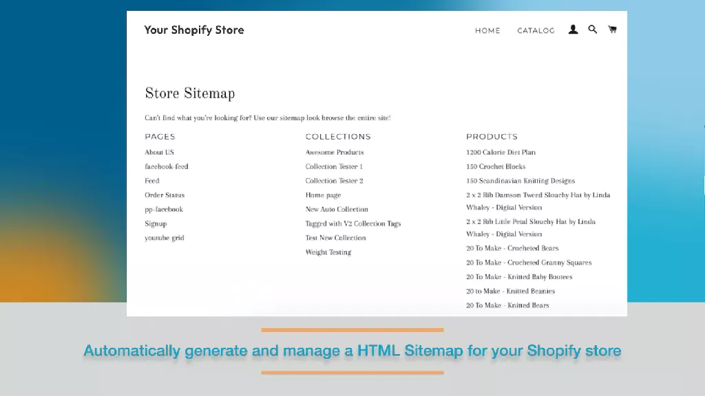 HTML XML Sitemap