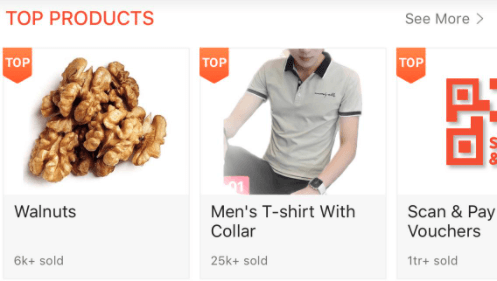 Top products recommendation
