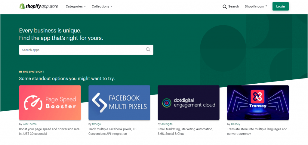 Shopify apps