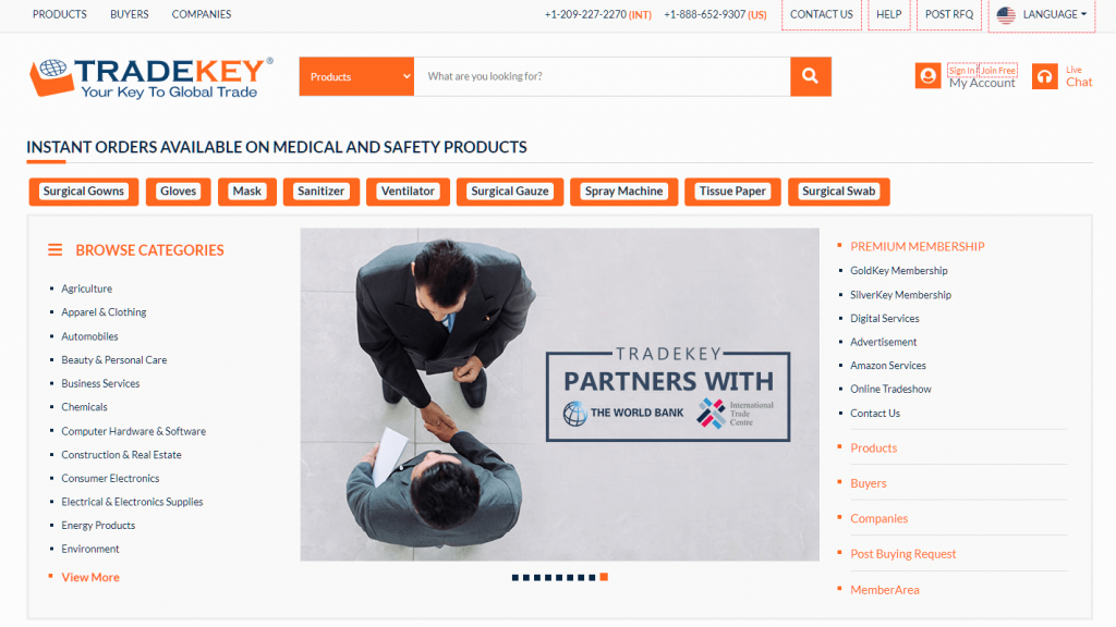 TradeKey wholesale vendor