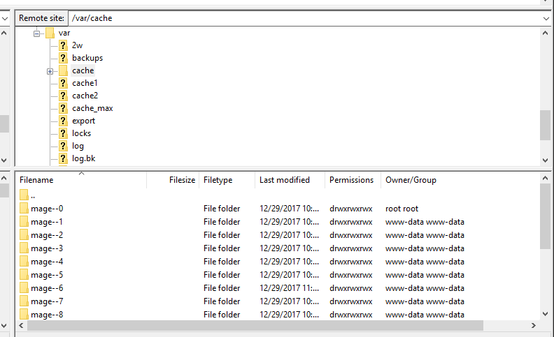 magento cache folder