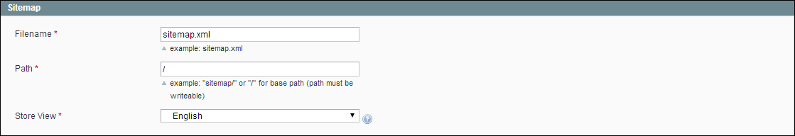 magento add sitemap