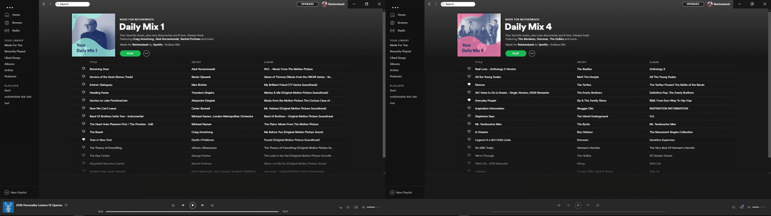 Spotify Desktop App: in-app colors