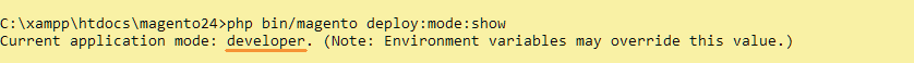 Current mode Magento