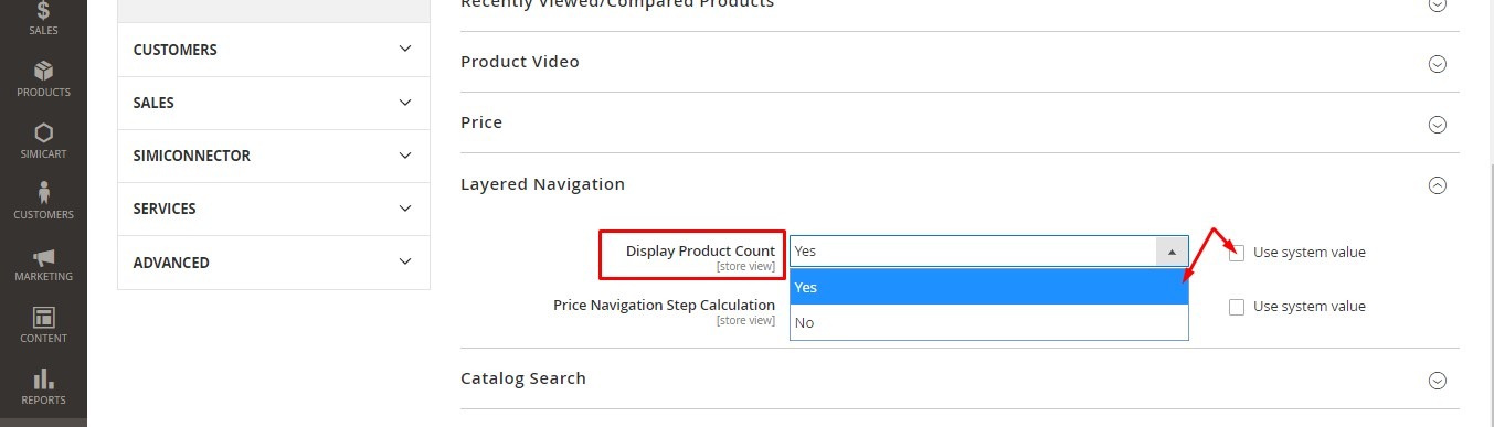 magento 2 display product count