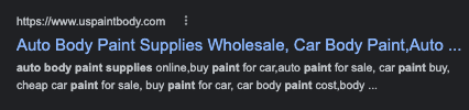 eCommerce SEO title bad example