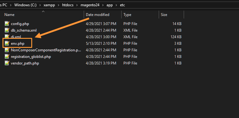 env.php magento 2