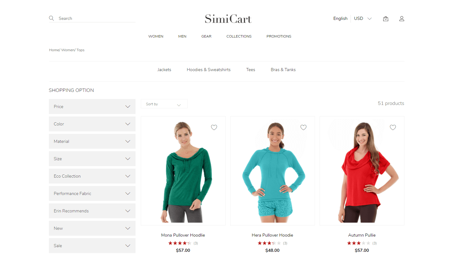 SimiCart Fashion theme