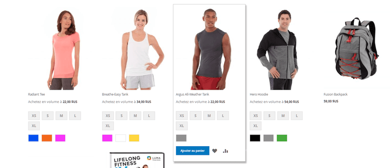 French store view Magento