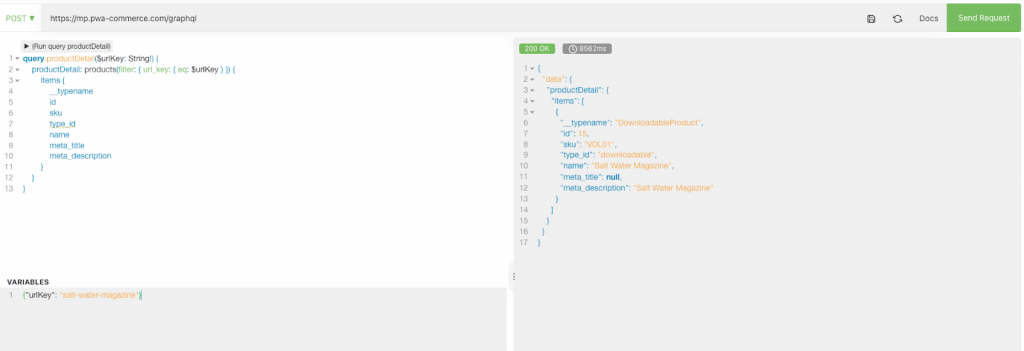Altair GraphQL interface