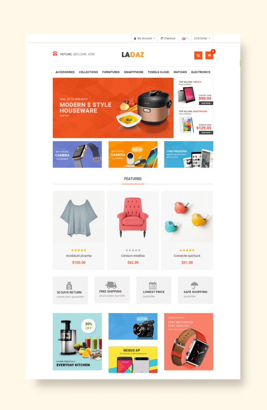 Page 2 - Free and customizable shopping templates