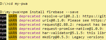 Installing Firebase