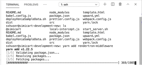 install rendertron-middleware