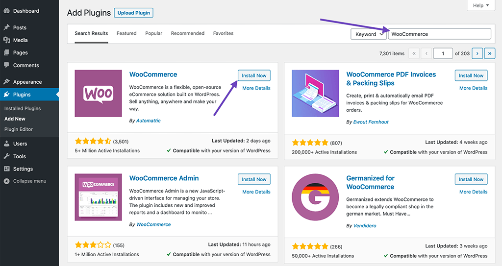 Woocommerce plugin