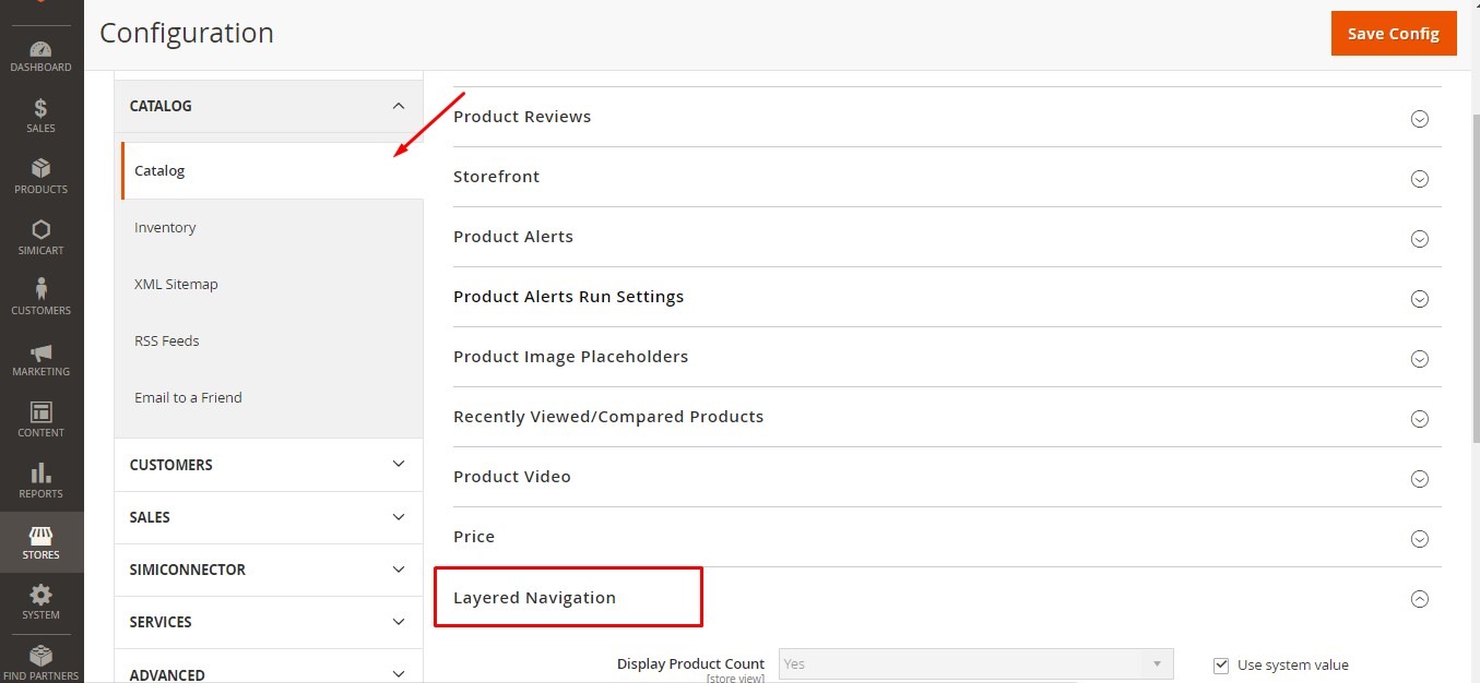 magento 2 layered navigation