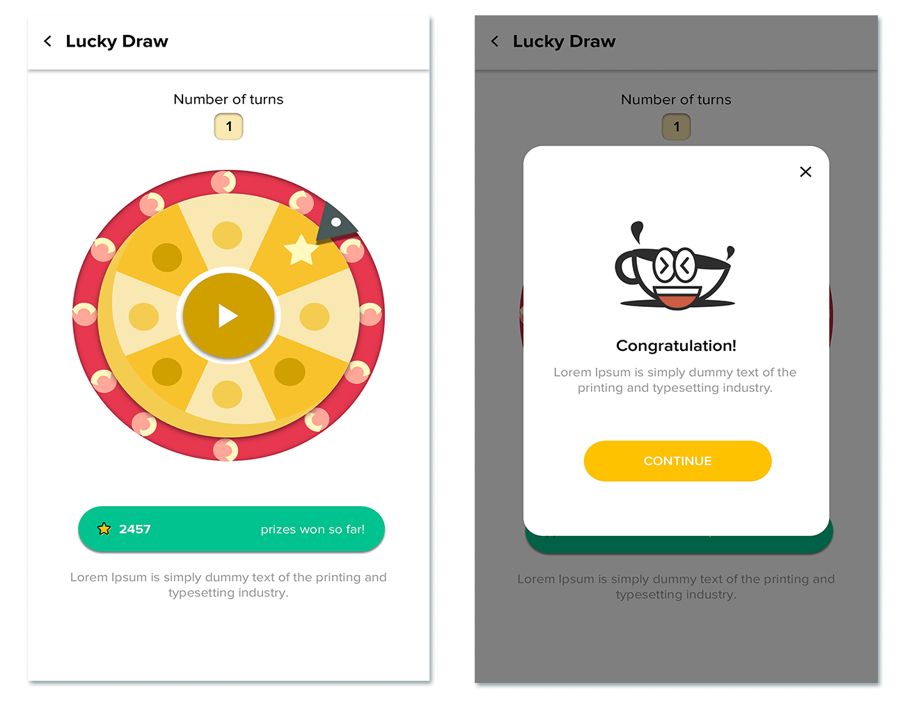 Lucky Draw - SimiCart Food Ordering Solution