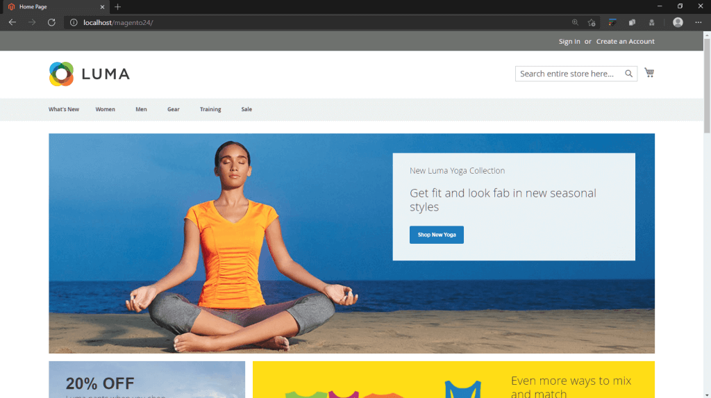 Magento 2 Luma theme