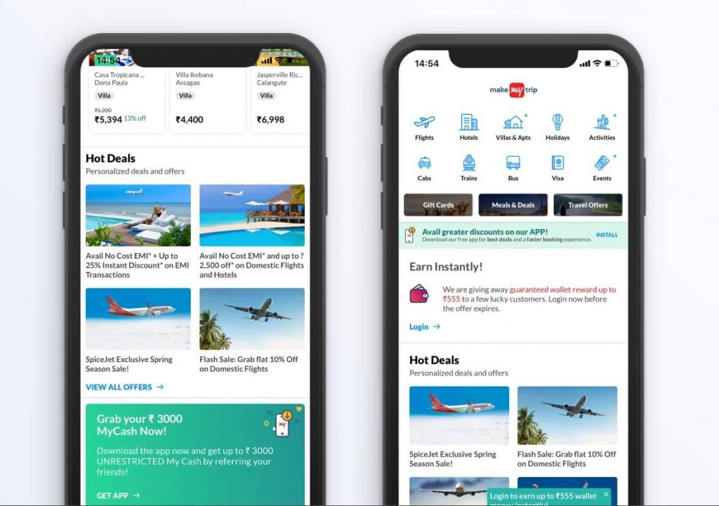 Makemytrip PWA