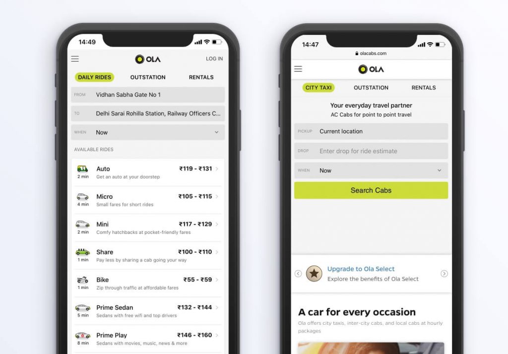 Ola PWA