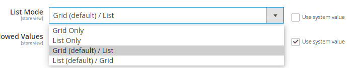 Number of products to be shown per page