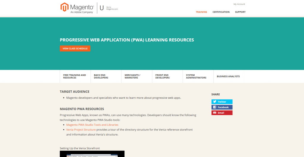 Magento PWA learning resources