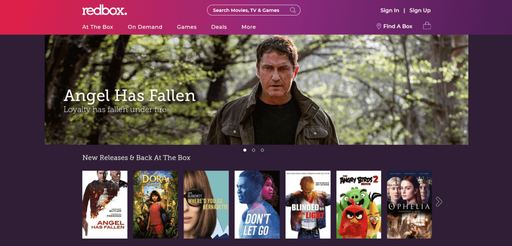 redbox website storefront