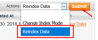 magento reindex data