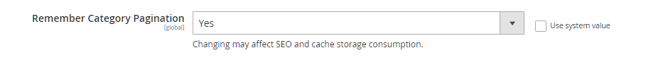 Remember category pagination