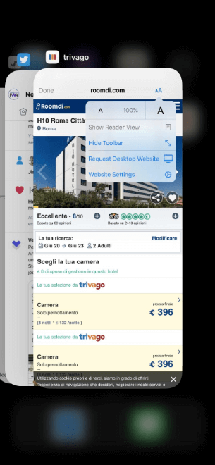 PWA Trivago